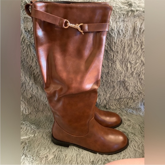 Torgeis leather knee high boots NIB 9.5 - Picture 2 of 7